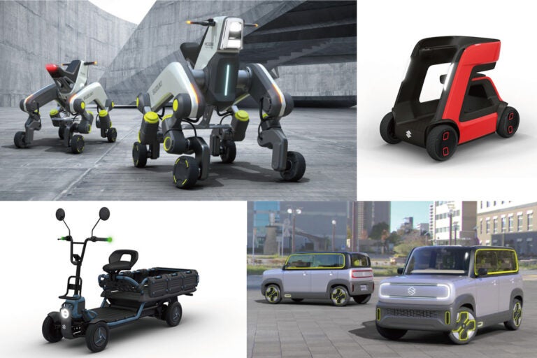 スズキがジャパンモビリティショー2023で出展するモビリティの一部