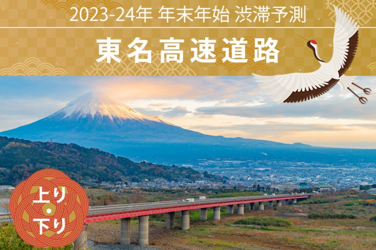 2023～2024年の東名高速道路の渋滞予測（上下）