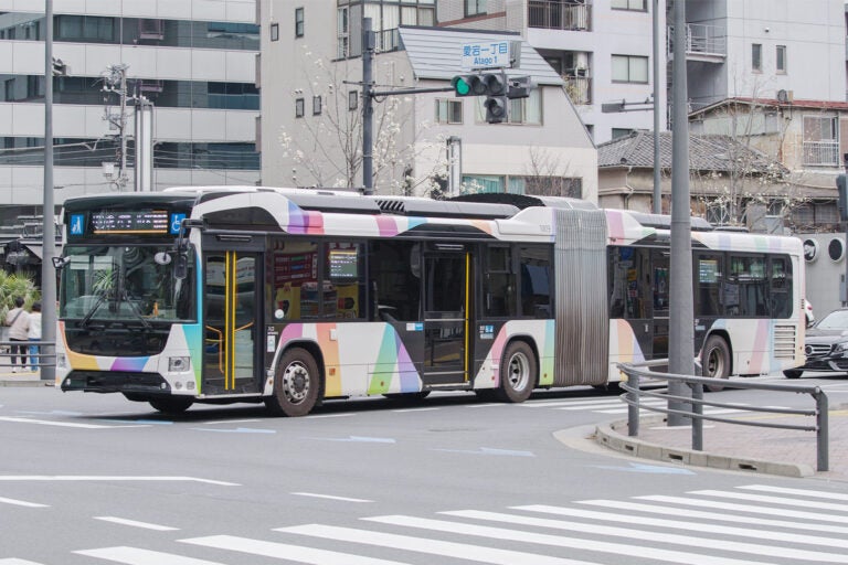 東京BRTで採用しているバスタイプのひとつ「連節バス」