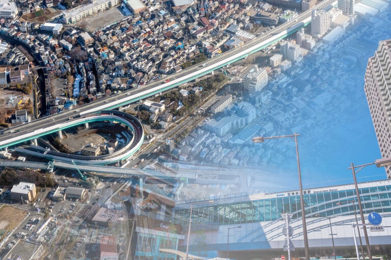 外環道大泉ジャンクションと石神井公園駅