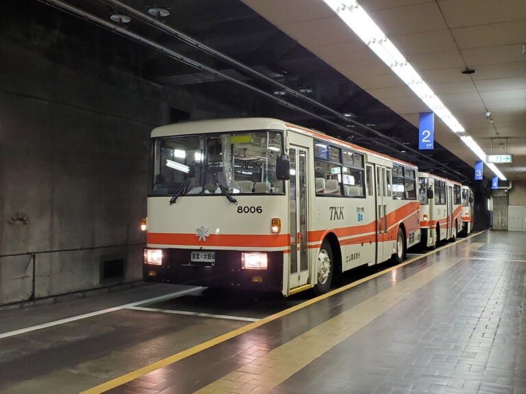 立山トンネルトロリーバス｜日本最後｜トロリーバス廃止｜ ラストラン｜バスのフロント