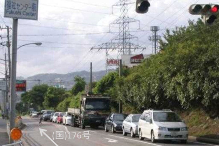 福祉センター前の大渋滞