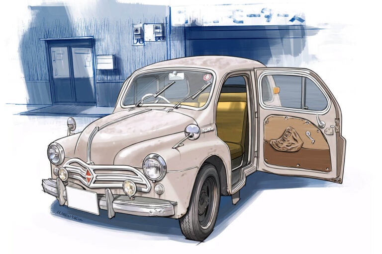 全長×全幅×全高:3,845mm×1,435mm×1,440mm 車両重量:640kg 排気量:748cc