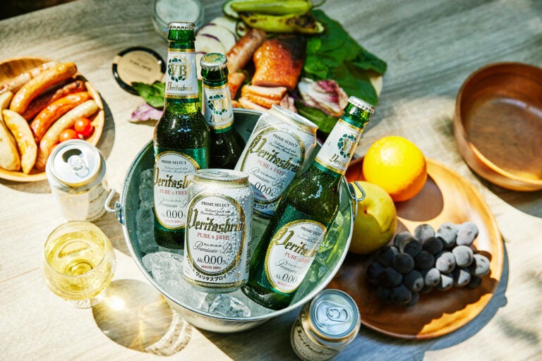ビールと同様「ヴェリタスブロイ」もしっかり冷やして爽快なのど越しを味わいたい