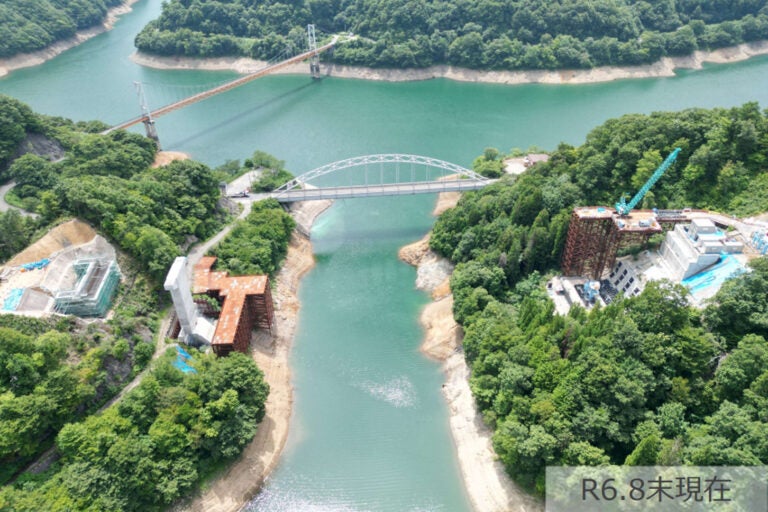 新子馬巣谷橋（仮）の状況