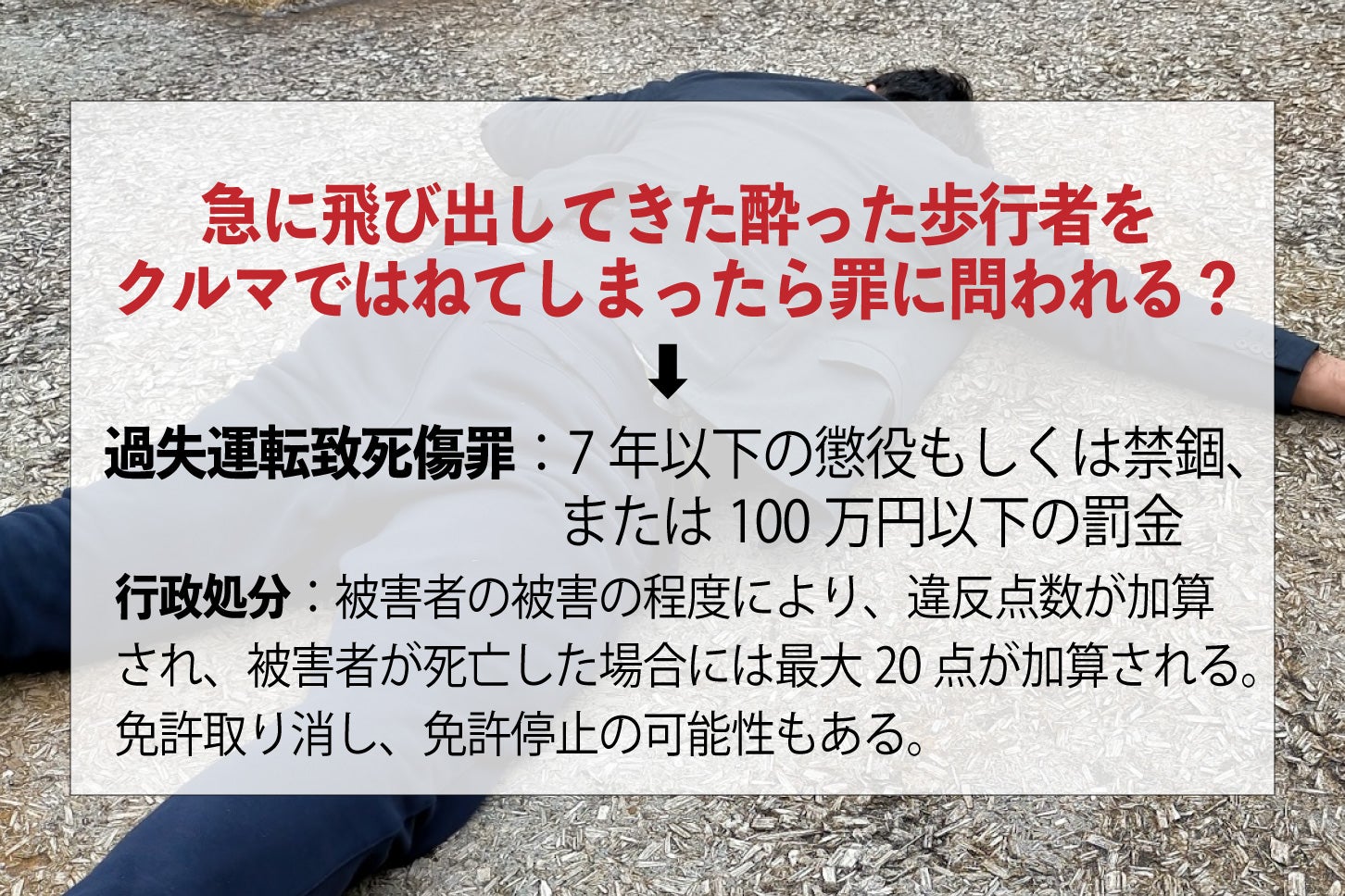 過失運転致死傷の罰則。