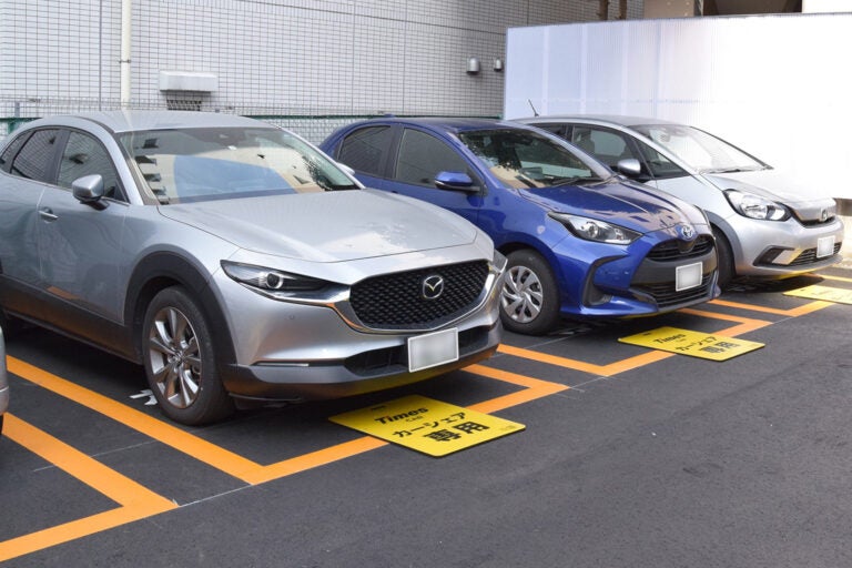 タイムズカーが設置されている駐車場のイメージ