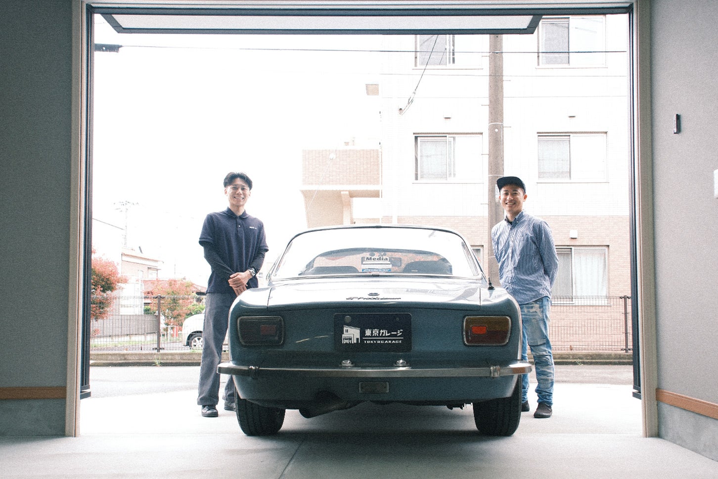 新築の賃貸ガレージハウスにて
