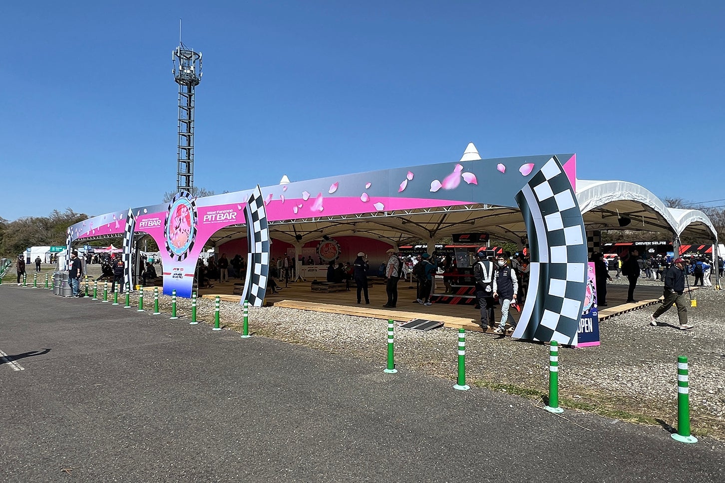 西コースに設けられたイベントスペース