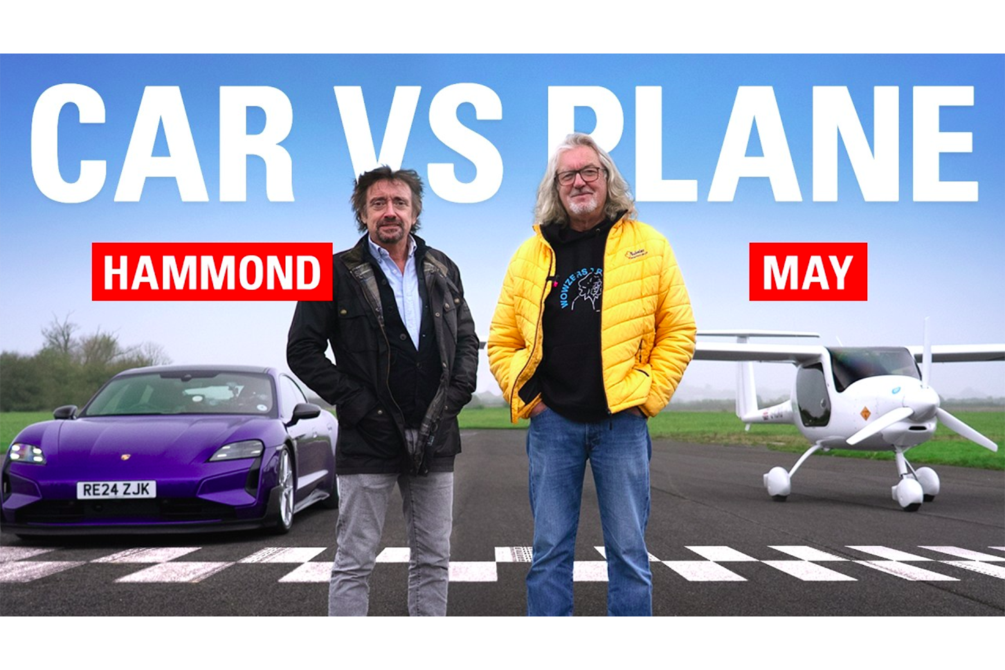 ポルシェ・タイカン ターボGT vs. 電動飛行機｜Porsche Taycan Turbo GT vs. Electric Aircraft
