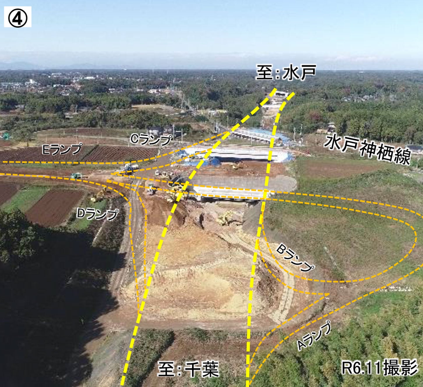 東関東道 麻生ICの様子。