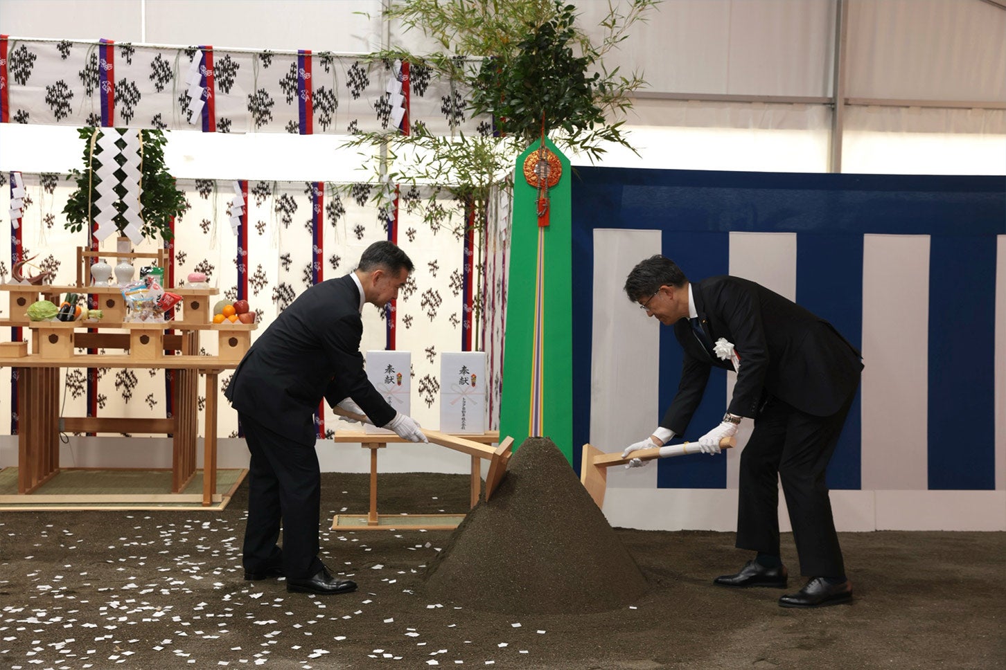 5月23日に開催された起工式の様子