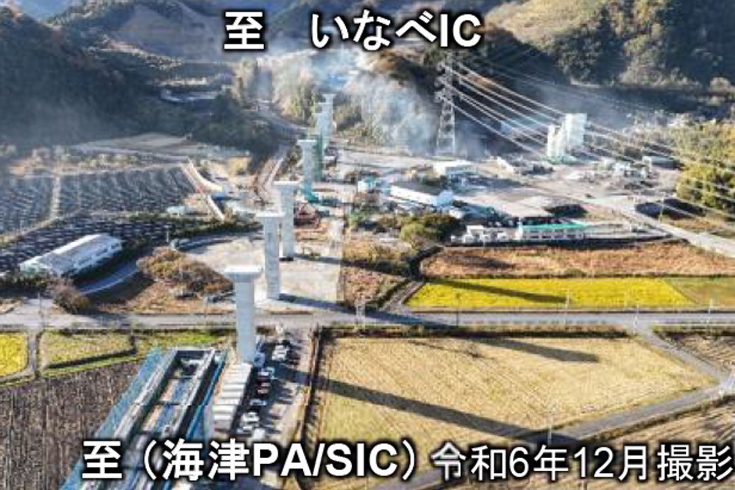 東海環状道 養老IC～いなべIC付近の様子。