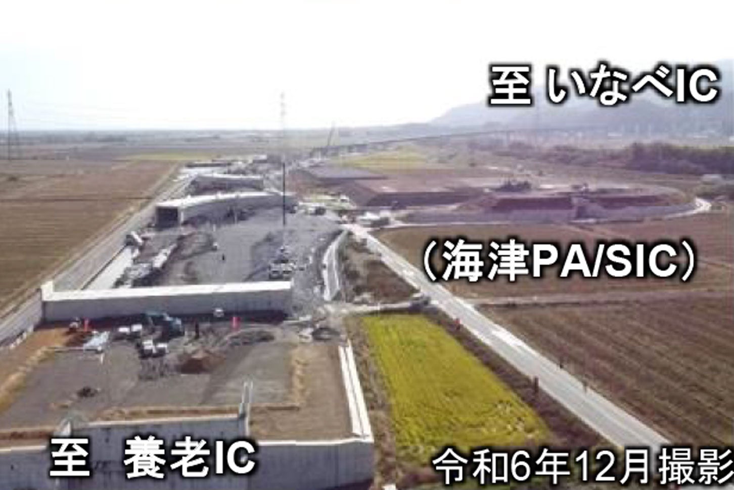 東海環状道 養老IC～いなべIC付近の様子。