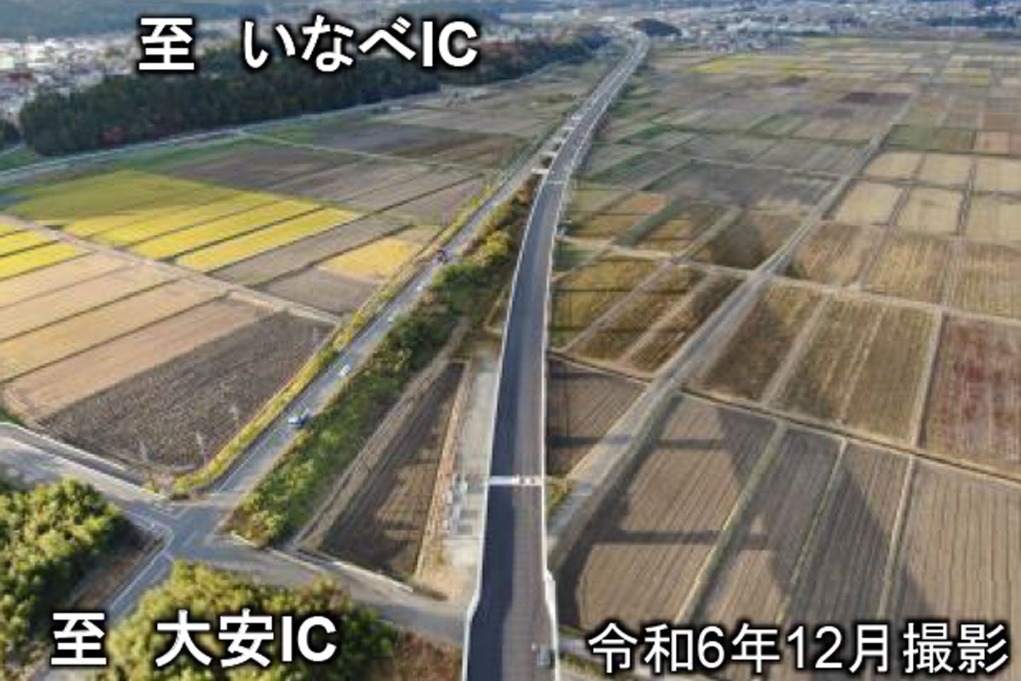 東海環状道 いなべIC～大安ICの様子。