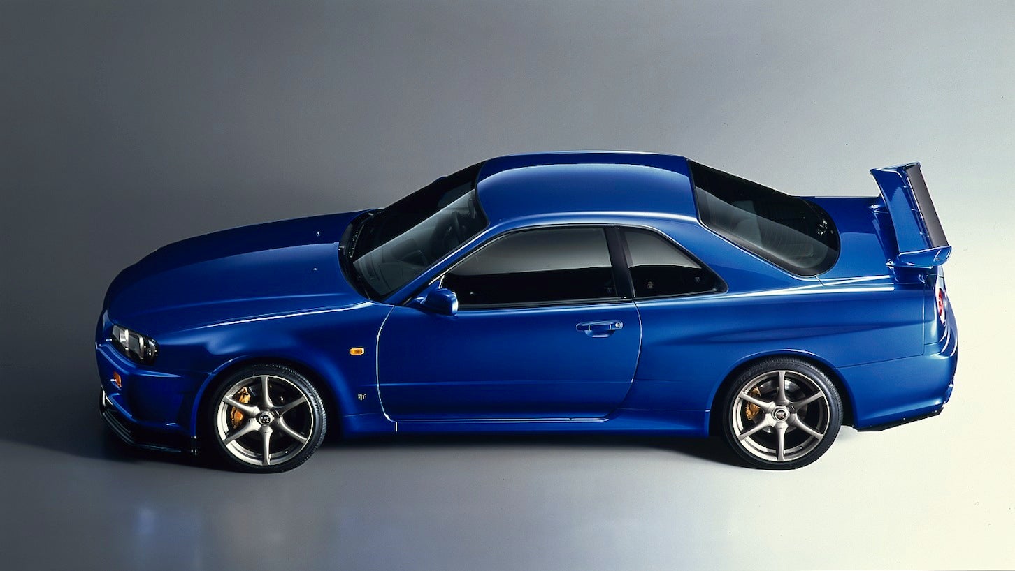 1999年発売の「R34型スカイライン GT-R」はアメリカの25年ルールでさらに価格が高騰するであろうモデル。