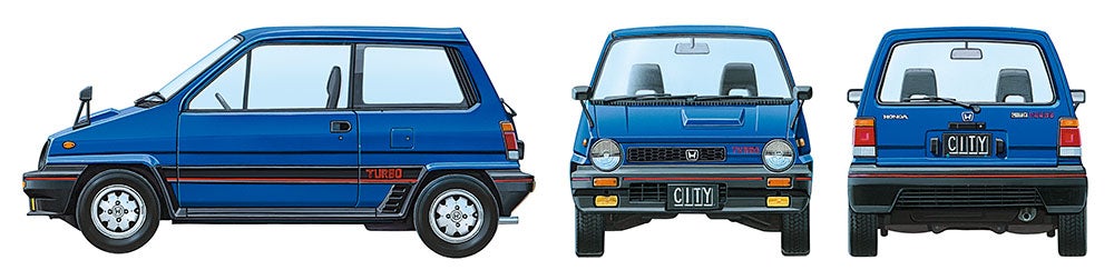 タミヤ「Honda シティ ターボ」のイメージイラスト