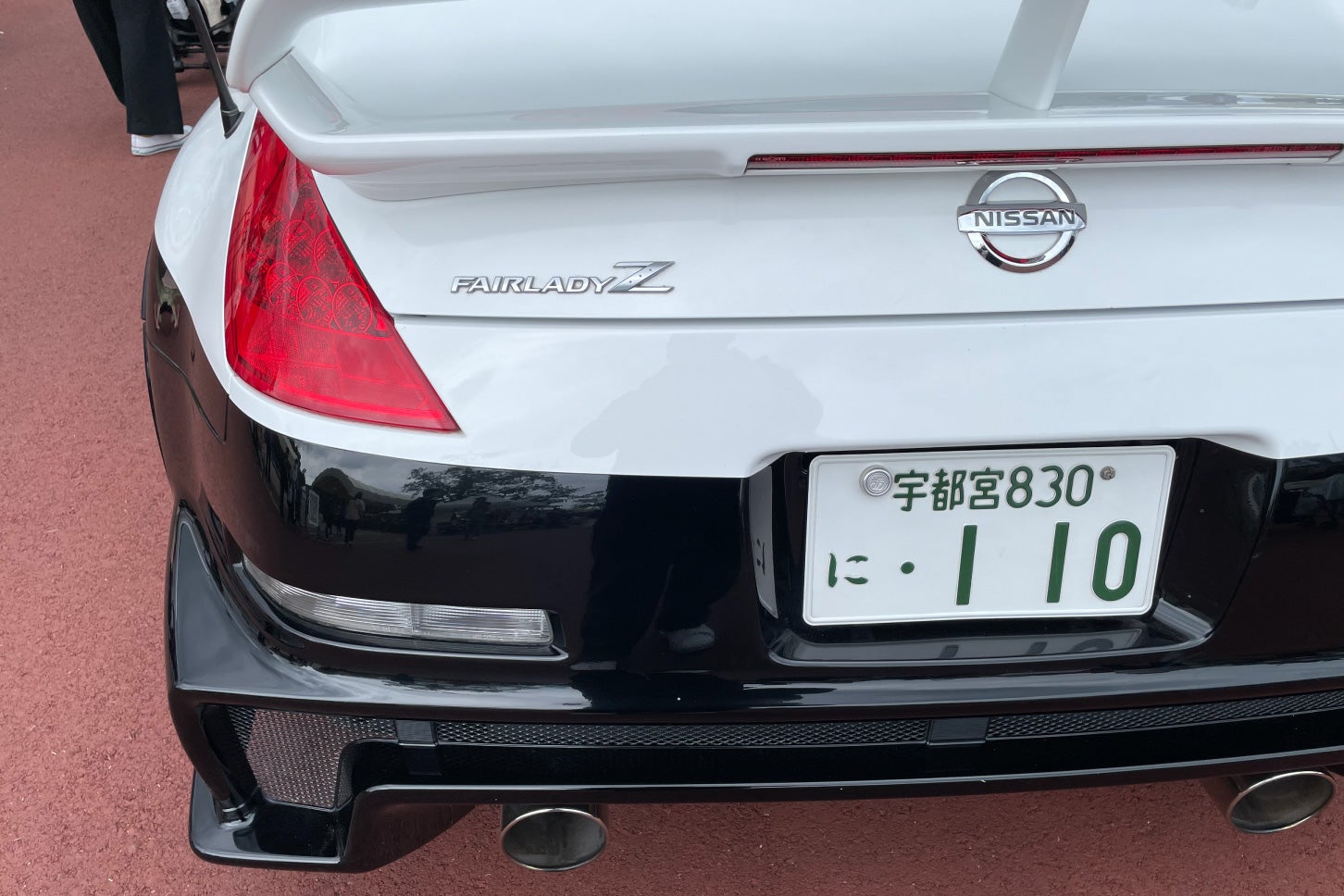 モビリティリゾートもてぎに展示された「フェアレディZ（Z33型）」のパトカー。