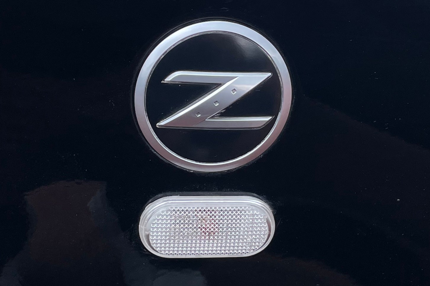 モビリティリゾートもてぎに展示された「フェアレディZ（Z33型）」のパトカー。