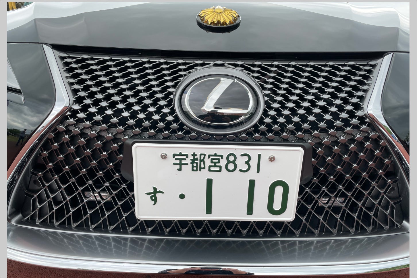 モビリティリゾートもてぎに展示された「レクサスLC500」パトカー。