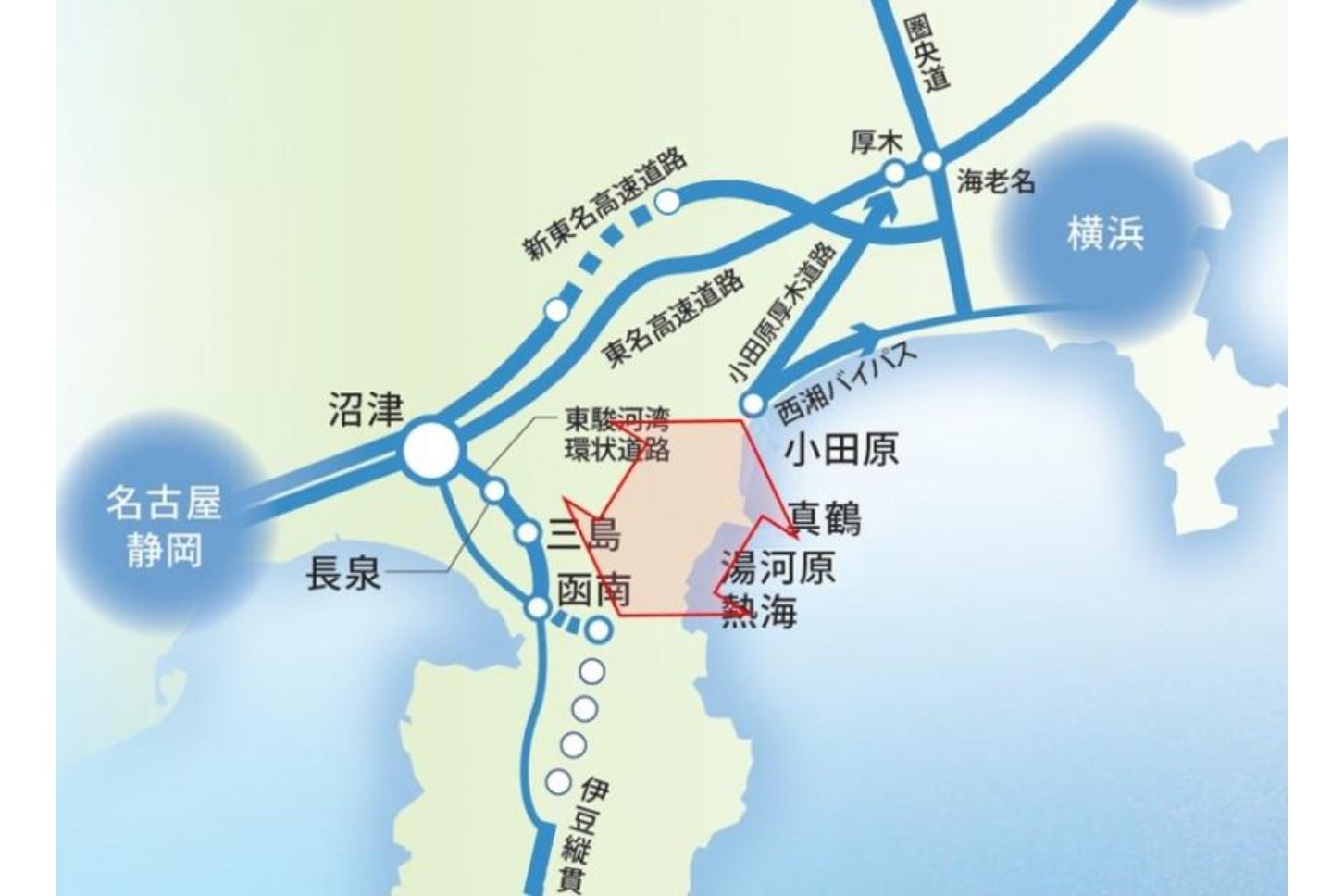 伊豆湘南道路の概要。