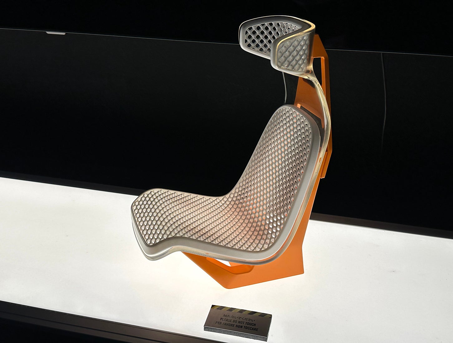 自動車用シートのコンセプトモデル。
