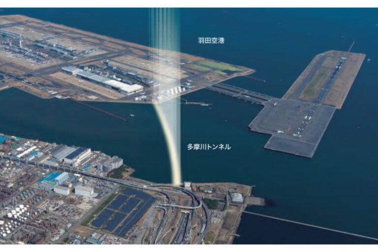 羽田空港と川崎浮島ジャンクションをつなぐ、国道357号「多摩川トンネル」計画が進行中。