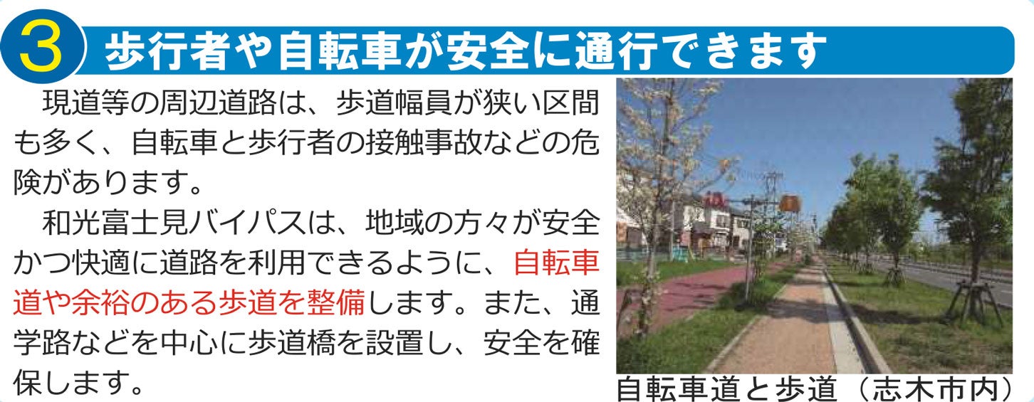国道254号 和光富士見バイパスの整備効果。