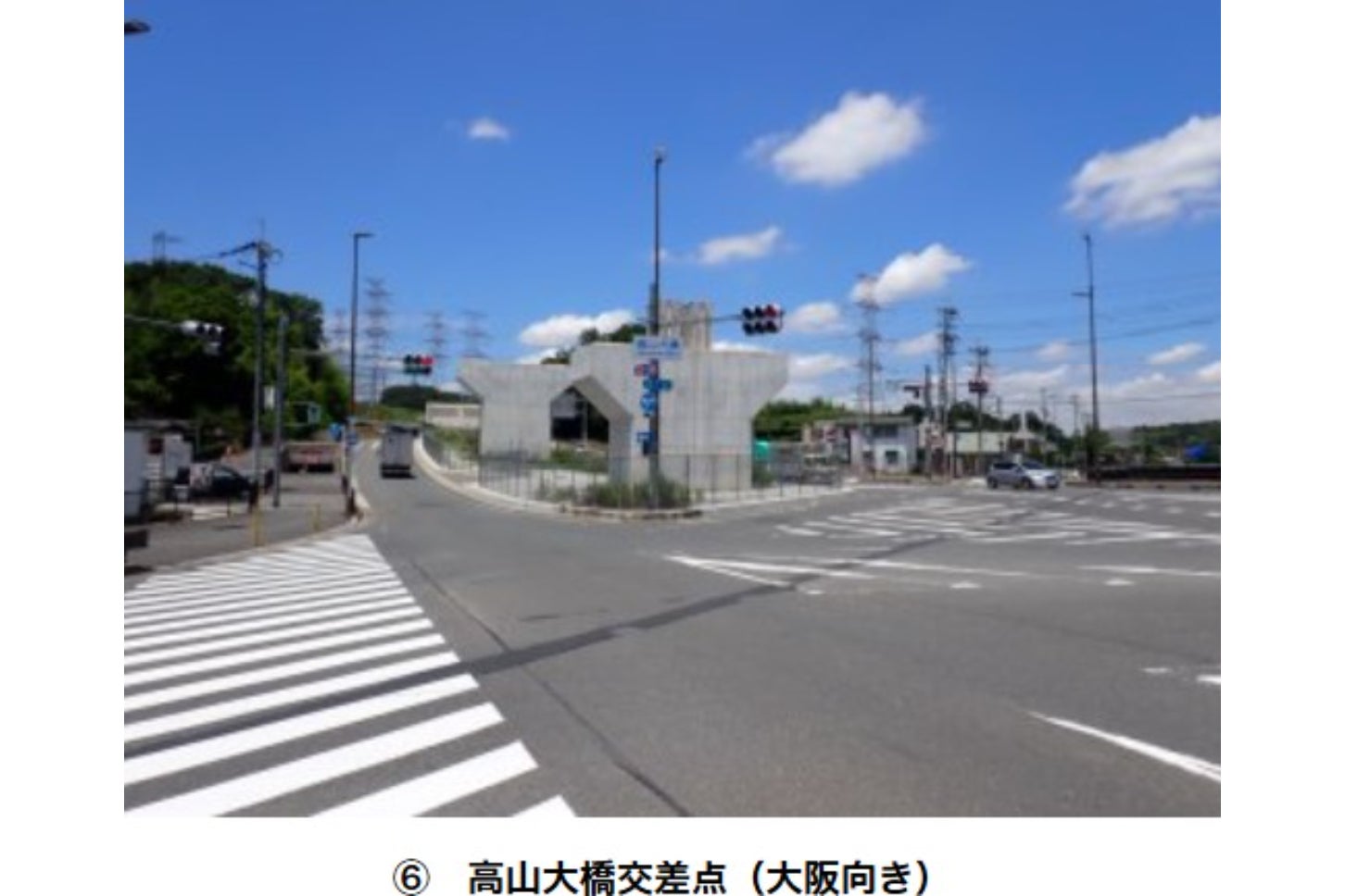 清滝生駒道路の2025年7月時点の工事進捗。