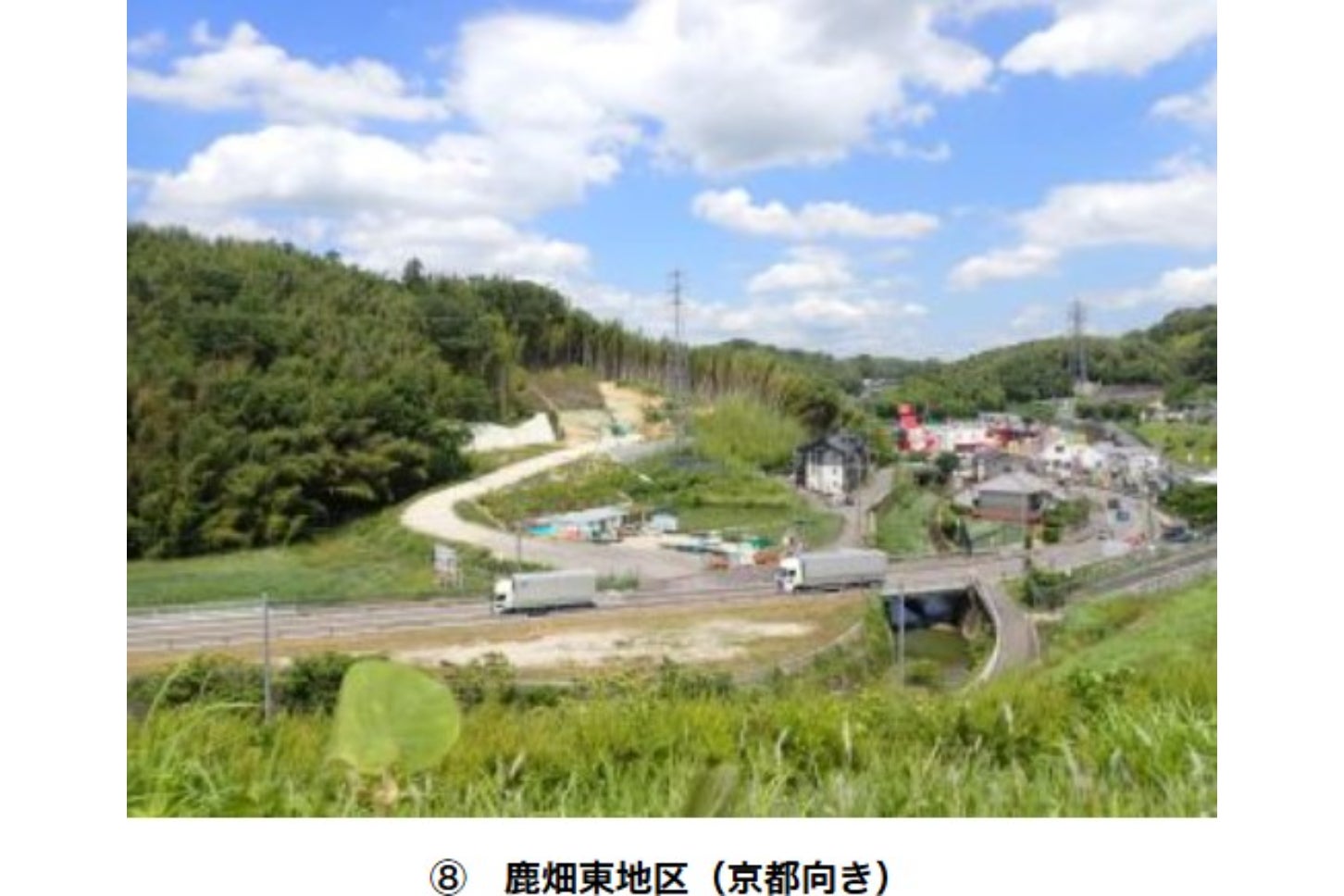 清滝生駒道路の2025年7月時点の工事進捗。