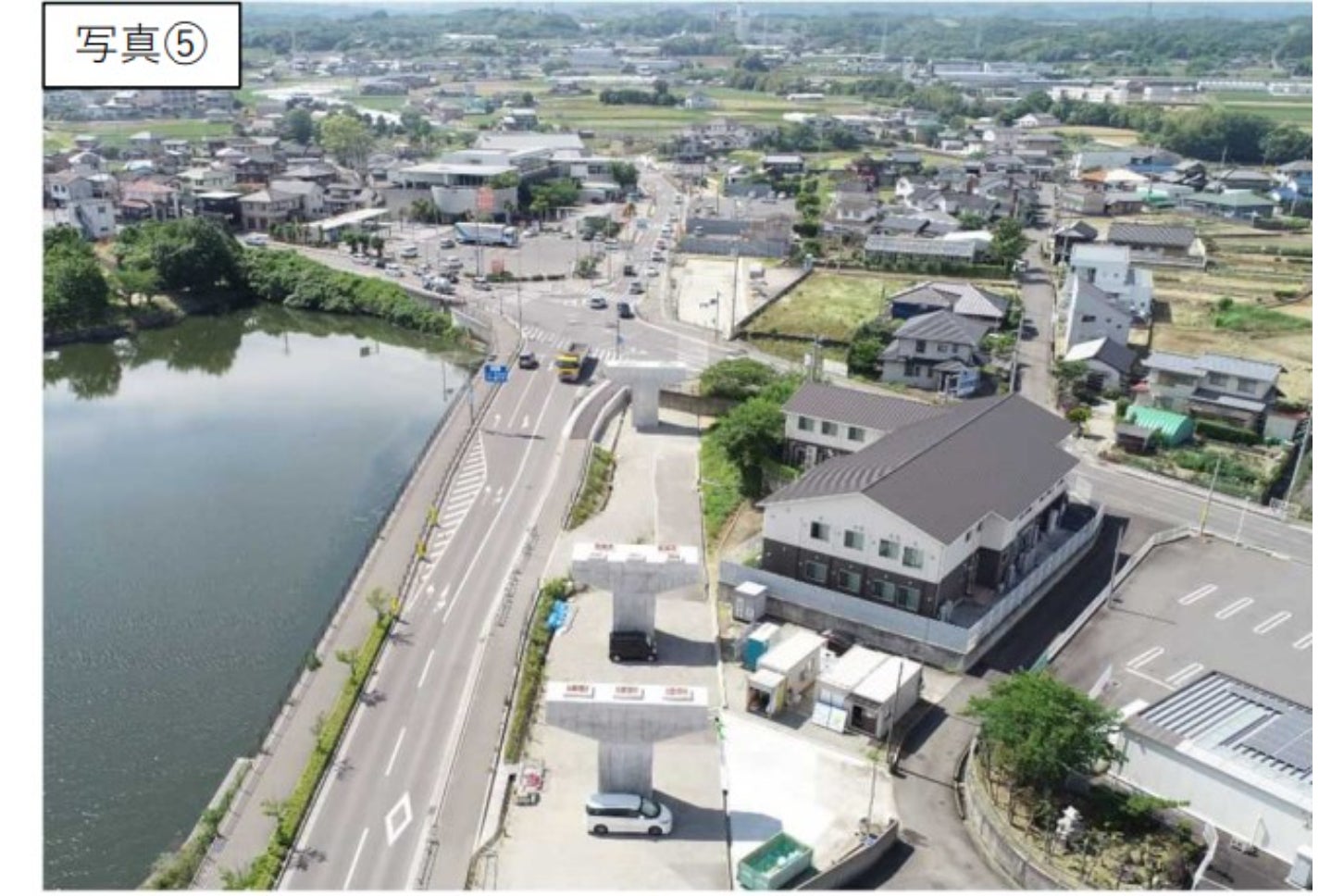 工事が進行中の円座香南線（香南工区）