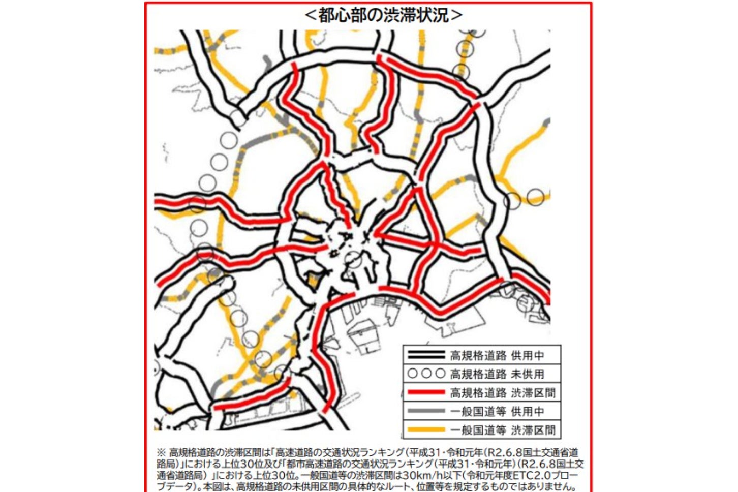 外環道（東名～湾岸）計画と、現在の沿線や交通状況