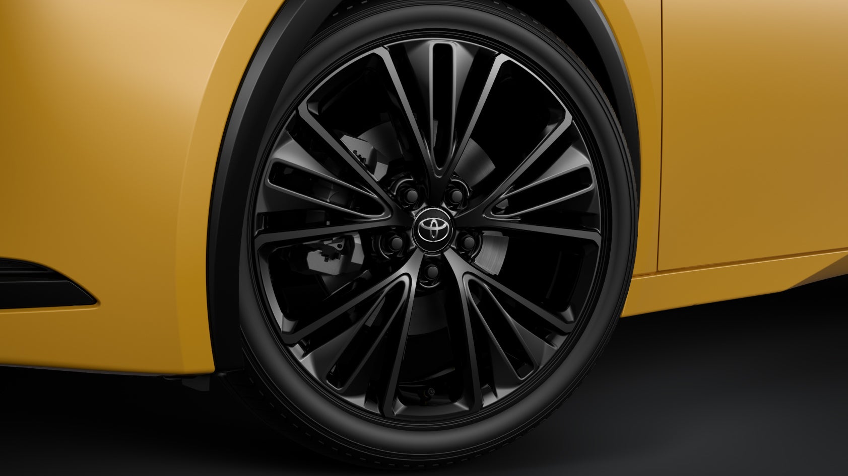 プリウス G“Night Shade”の195/50R19タイヤ＆19×6.5Jアルミホイール（ブラック／センターオーナメント付）