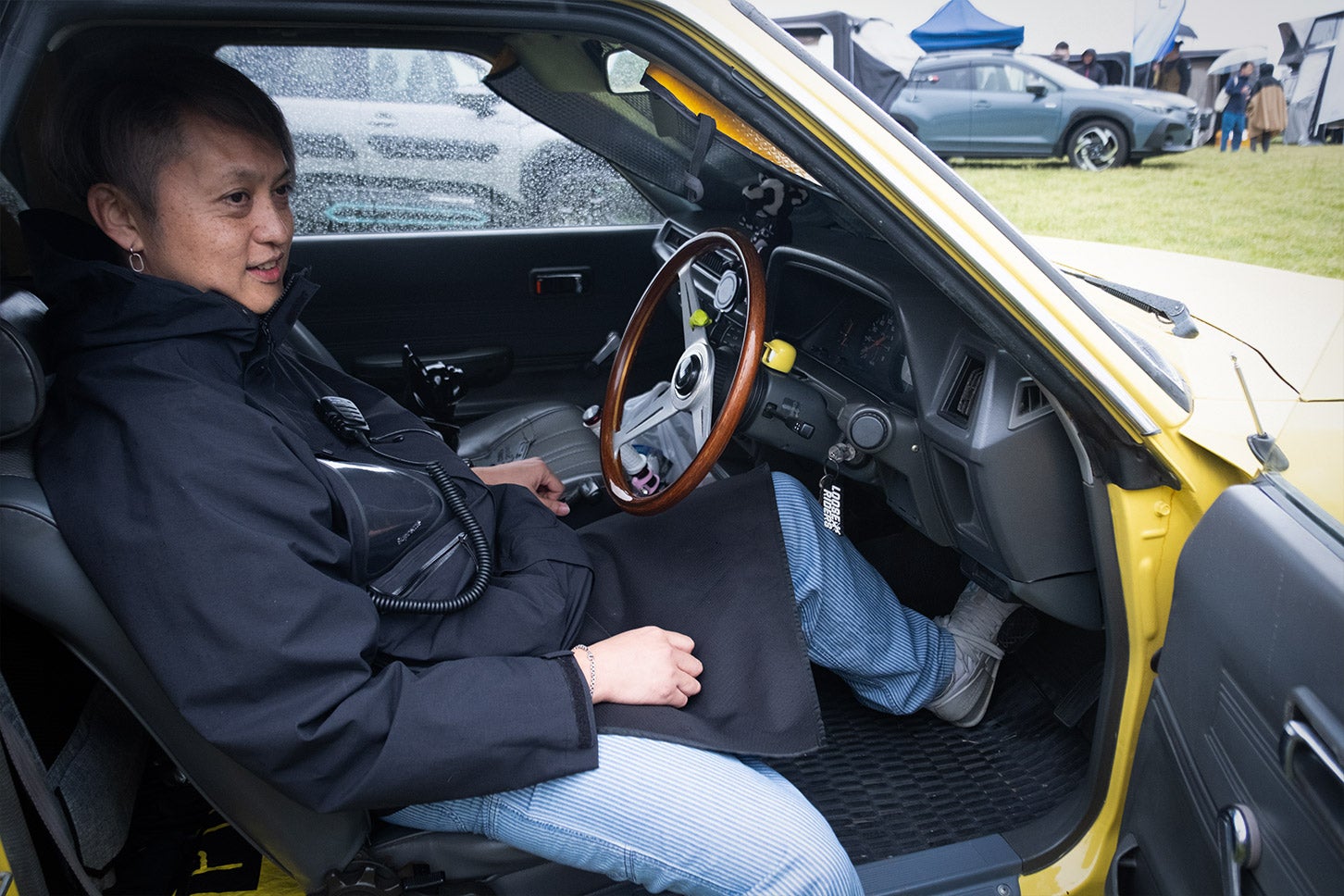 1985年型スバル・ブランビーは、排気量1781ccの水平対向OHVエンジンを搭載。4段MTと組み合わされる。2024年3月に須崎さんのもとにやって来た。