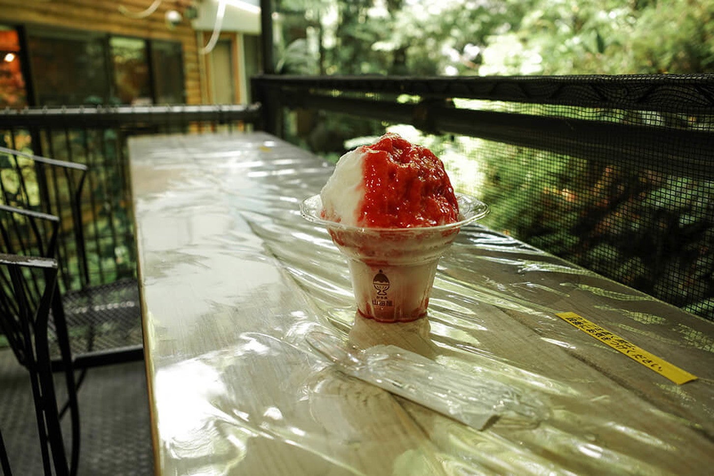 いちごみるく ¥900(税込)、天然氷は+250円