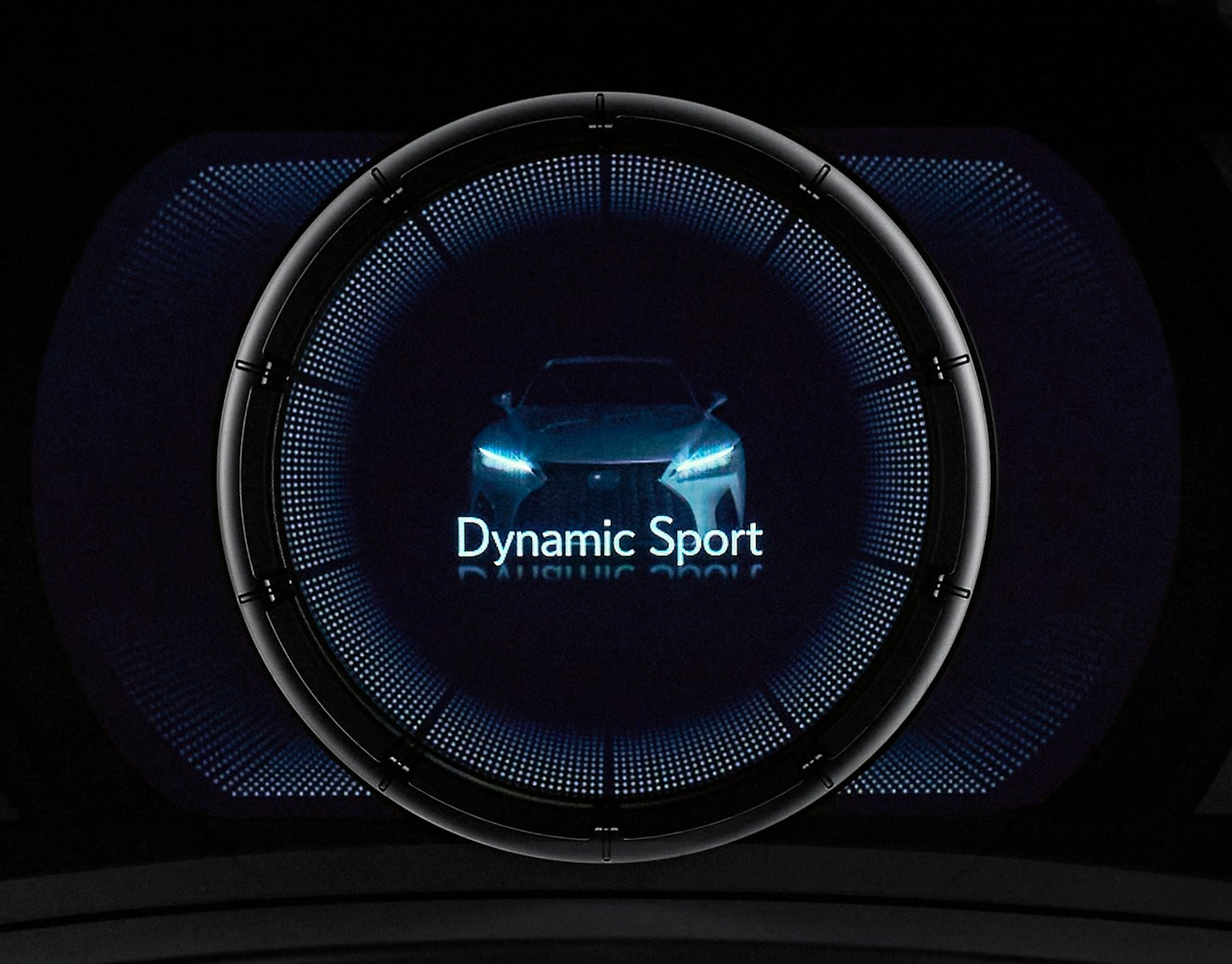 “F SPORT Mode Black IV”専用8インチTFT液晶式メーター（専用オープニングあり） ※写真はレクサス IS300