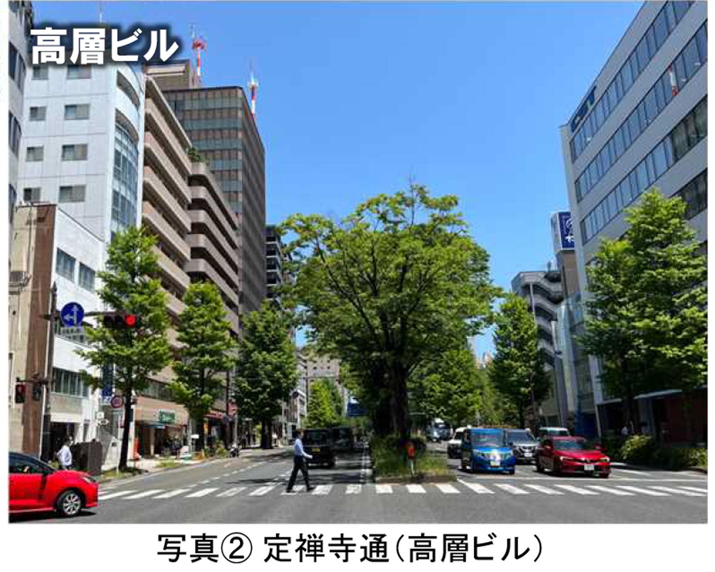 定禅寺通の現況。