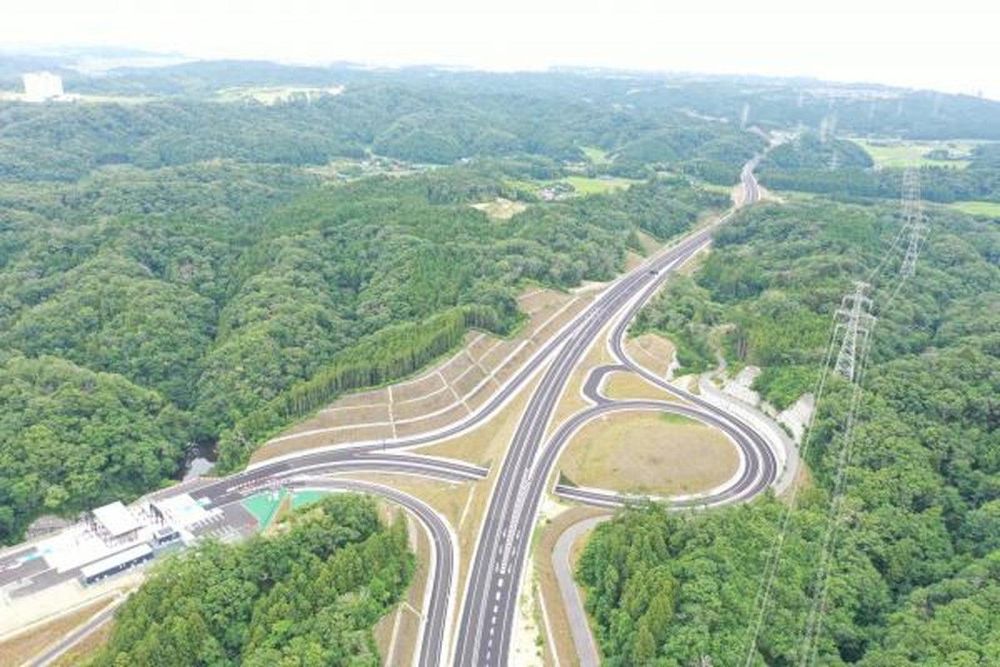 小名浜道路 いわき小名浜IC付近の様子。