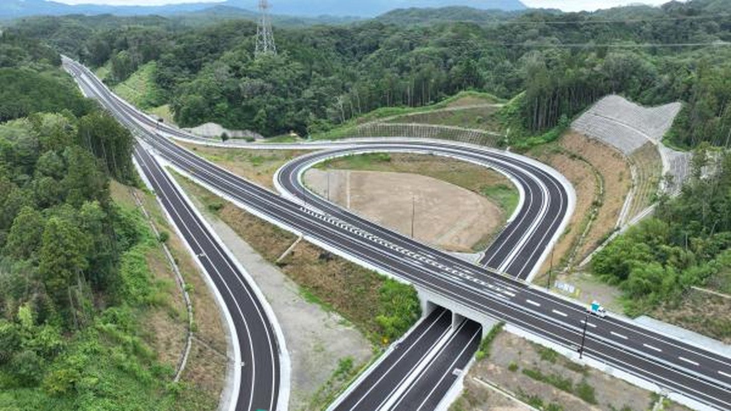 小名浜道路 添野IC付近の様子。