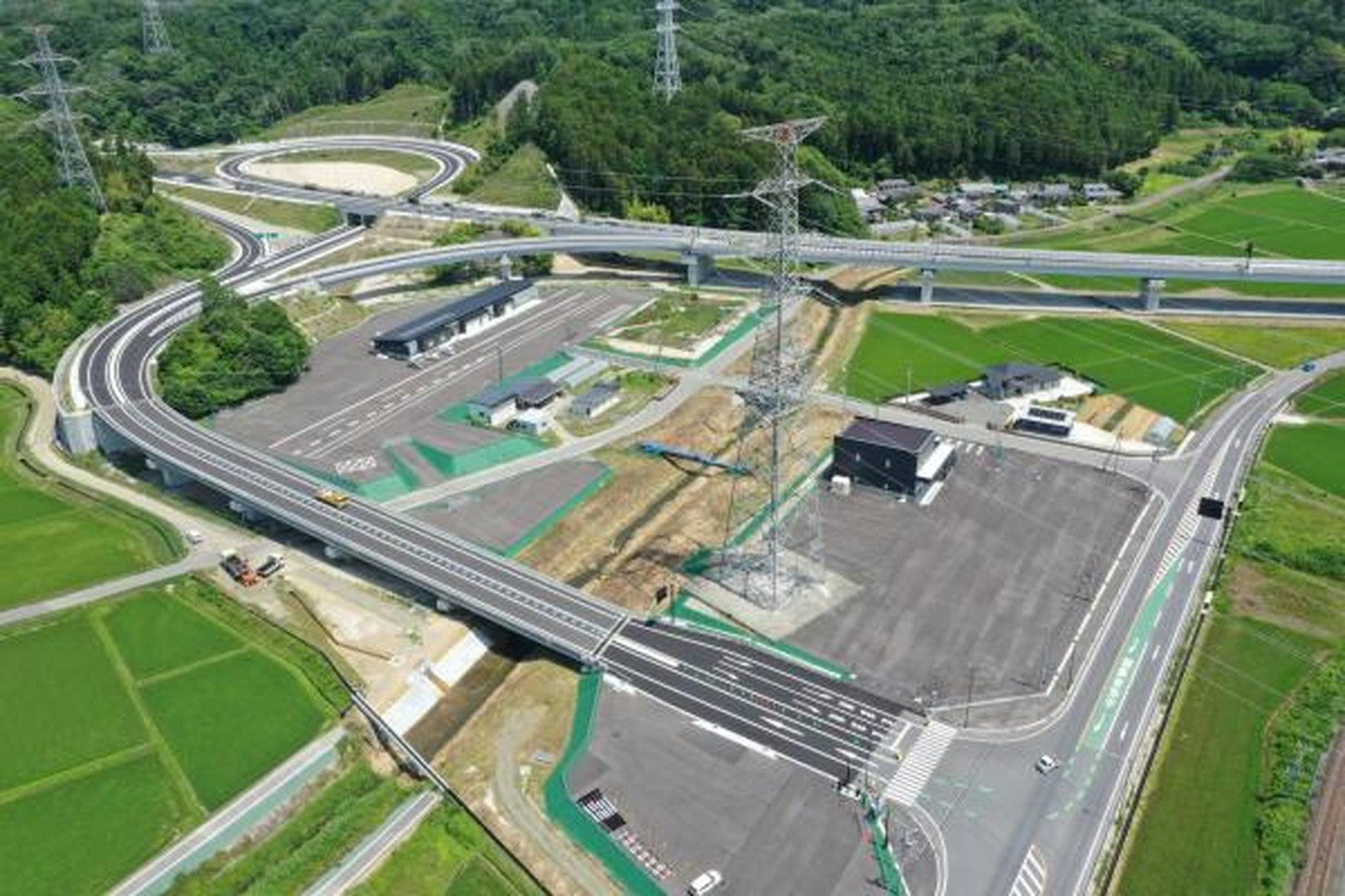 小名浜道路 添野IC付近の様子。