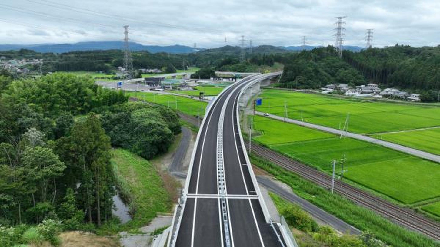 小名浜道路 添野IC付近の様子。