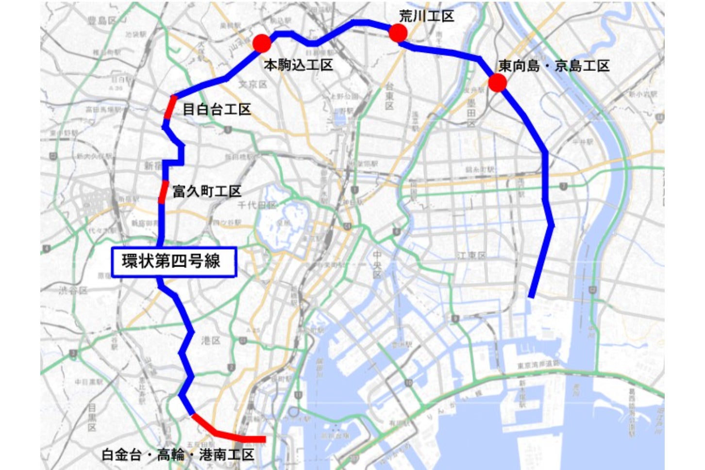 環状第4号線の概要。