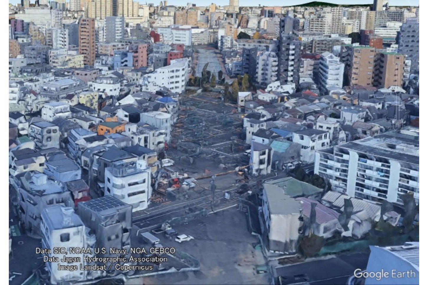 事業中の富久町工区