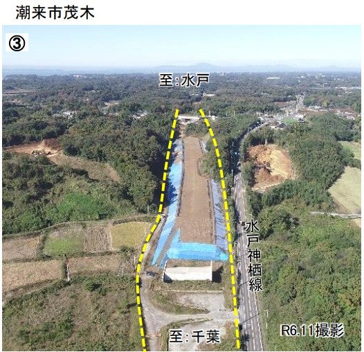 建設が進む東関東道の潮来～鉾田