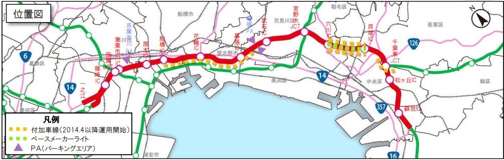 京葉道路の概要。