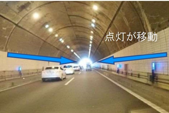 貝塚トンネル周辺に設置された「ペースメーカー」