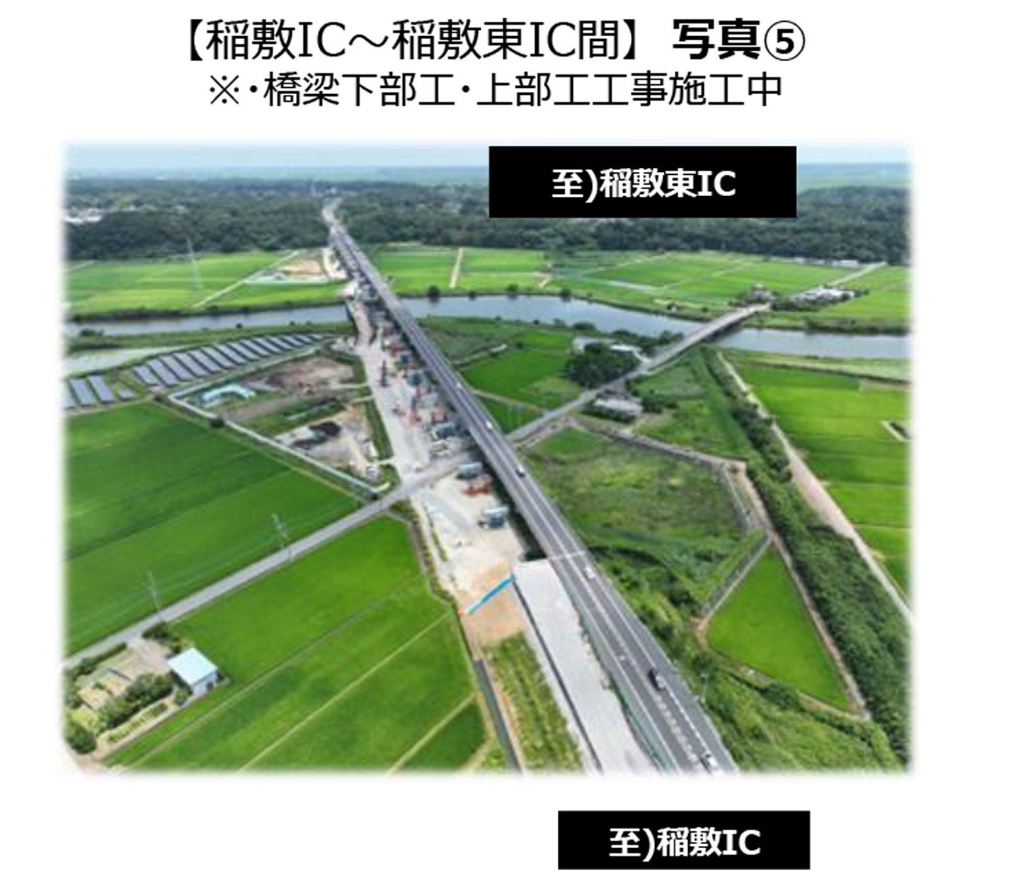 圏央道 稲敷IC～稲敷東ICの様子。2025年6月撮影。