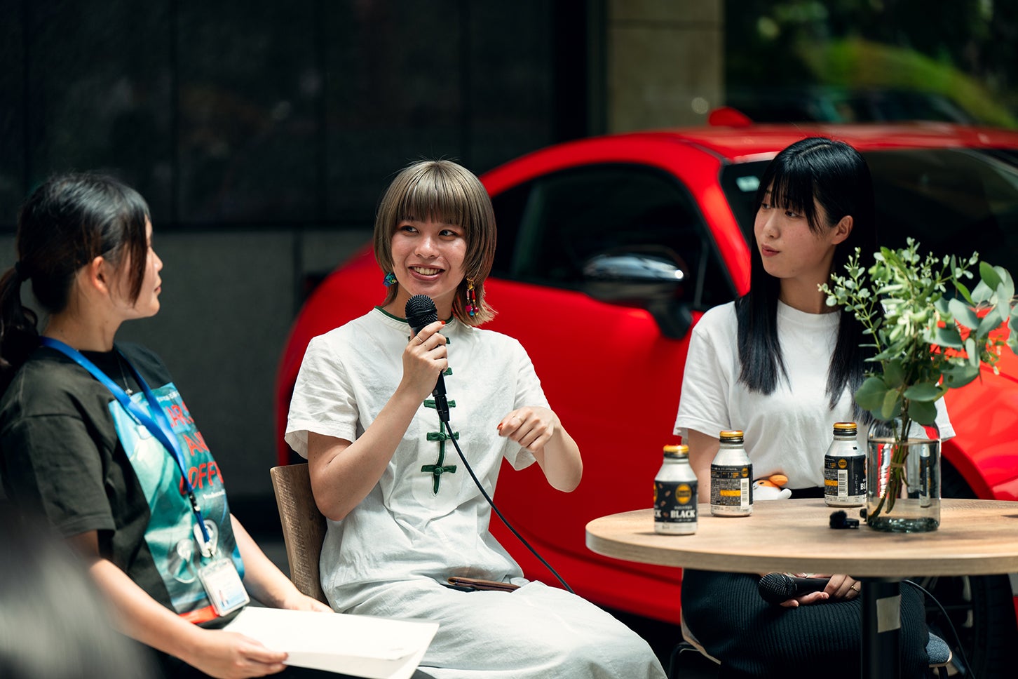今回のイベントのポスターをデザインしたのはなんと、このねぎさん! 愛車のセリカをモチーフにしたんだって。