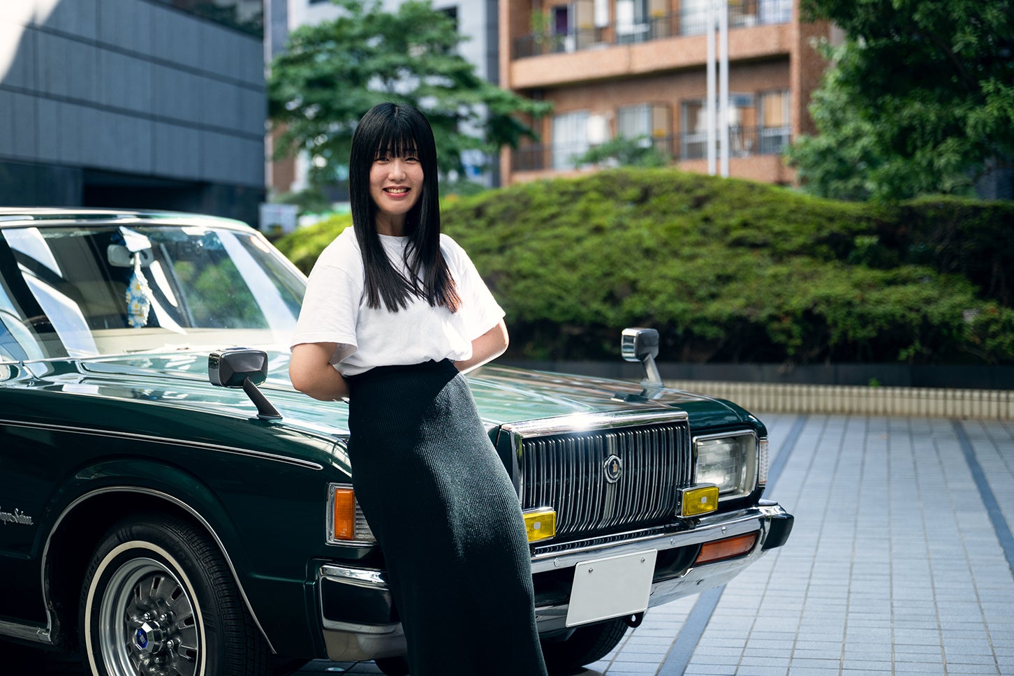 びーとんさんの愛車は、なんと1978年式の5代目トヨタ クラウン(スーパーサルーンエクストラ)。はじめてのクルマにこれを選ぶなんて、渋カッコ良すぎます!