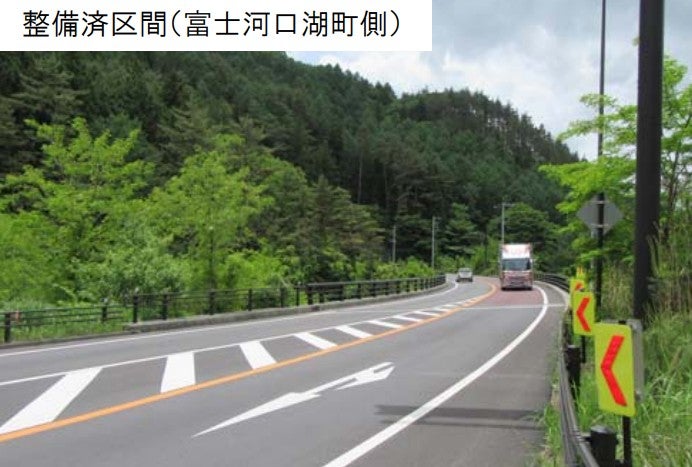 開通済みの河口II期バイパス。